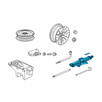 OEM Acura Jack, Pantograph Diagram - 89310-SJK-013