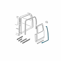 OEM Chevrolet Express 2500 Door Weatherstrip Diagram - 15821953