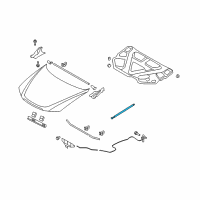 OEM 2009 Hyundai Sonata Lifter-Hood Diagram - 81161-3K000