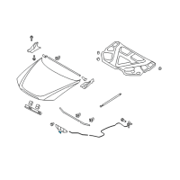 OEM 2008 Hyundai Sonata Latch Assembly-Hood Diagram - 81130-3K000