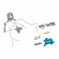 OEM Lexus UX250h INSULATOR, Engine Mo Diagram - 12372-24030