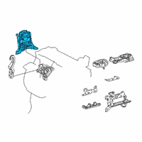 OEM 2021 Lexus UX250h INSULATOR Sub-Assembly Diagram - 12305-24020