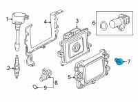 OEM Honda CR-V Sensor, Knock Diagram - 30530-59B-J01