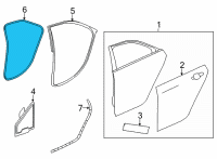 OEM 2020 Cadillac CT5 Weatherstrip On Body Diagram - 84728022