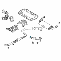 OEM Hyundai Gasket-Exhaust Pipe Diagram - 28751-4H100