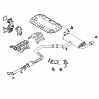 OEM 2021 Hyundai Veloster N Gasket-Exhaust Pipe Diagram - 28751-4H100