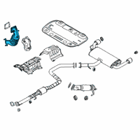 OEM Hyundai Veloster N Catalytic Converter Assembly Diagram - 28530-2GTB0