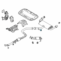 OEM Hyundai Hanger-Exhaust Pipe Diagram - 28761-B2000