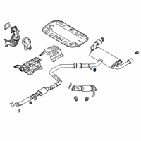 OEM Kia Soul Hanger-Exhaust Pipe Diagram - 28761B2000