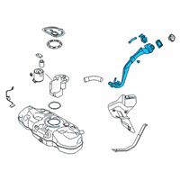 OEM 2022 Hyundai Venue Filler Neck Assembly-Fuel Diagram - 31030-K2500