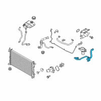 OEM 2010 Ford Transit Connect Upper Hose Diagram - 9T1Z-8260-C