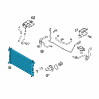 OEM 2011 Ford Transit Connect Radiator Diagram - 9T1Z-8005-B