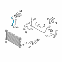 OEM Ford Transit Connect Overflow Hose Diagram - 9T1Z-8K276-A