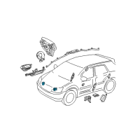OEM 2010 Toyota Sienna Front Sensor Diagram - 89173-09100