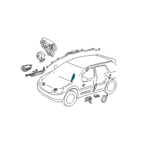 OEM Lexus RX330 Sensor Assy, Side Air Bag, RH Diagram - 89860-0E010