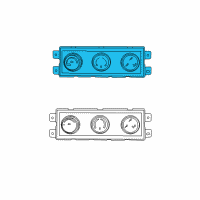 OEM Ram Air Conditioning And Heater Auxiliary Control Switch Diagram - 55111313AC