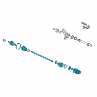 OEM 2015 Acura RDX Shaft, R Driver. Diagram - 44305-TX4-A01