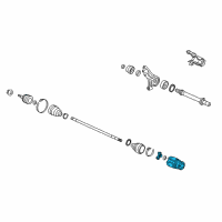 OEM 2014 Acura RDX Joint, Inboard Diagram - 44310-TX4-305