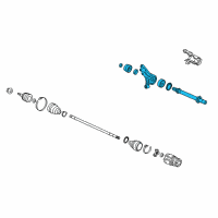 OEM 2015 Acura RDX Shaft Assembly, Half Diagram - 44500-TX4-A00