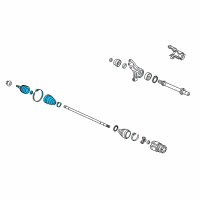 OEM 2013 Acura TL Set, Outboard Joint Diagram - 44014-TX4-A01