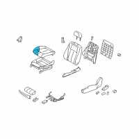 OEM 2015 Infiniti Q40 Pad-Front Seat Cushion Diagram - 87361-JK60A