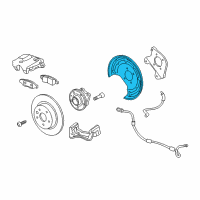 OEM 2016 Chevrolet Sonic Splash Shield Diagram - 42453983