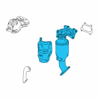 OEM Acura TLX Primary Catalytic Converter Diagram - 18180-RDF-A10