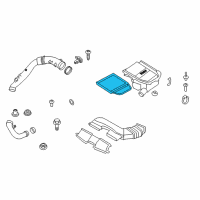 OEM 2013 BMW 335i xDrive Air Filter Diagram - 13-71-7-599-285