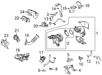 OEM 2022 Acura TLX PIPE (LOWER) Diagram - 15541-6S9-A00