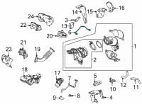 OEM 2021 Acura TLX PIPE Diagram - 15530-6S9-A00