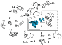 OEM Acura TLX TURBOCHARGER SET Diagram - 18030-6S9-305