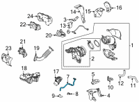 OEM 2022 Acura TLX PIPE (UPPER) Diagram - 15540-6S9-A00