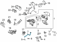 OEM Acura PIPE (UPPER) Diagram - 15540-6S9-A00