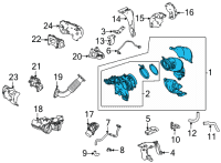 OEM Acura TLX SET Diagram - 18040-6S9-305