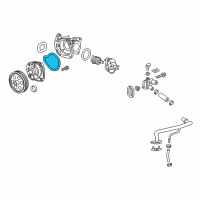 OEM 2018 Buick Regal TourX Water Pump Assembly Gasket Diagram - 25201453