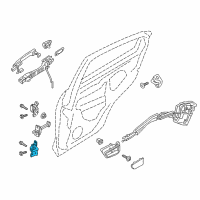 OEM Toyota Yaris Lower Hinge Diagram - 68770-WB001