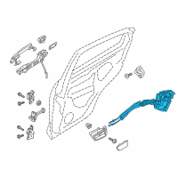 OEM Toyota Yaris iA Lock Assembly Diagram - 69060-WB001