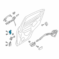 OEM 2019 Toyota Yaris Upper Hinge Diagram - 68750-WB001