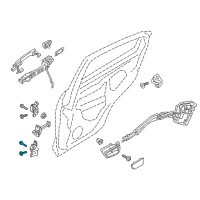 OEM Toyota Yaris iA Upper Hinge Bolt Diagram - 90118-WB357