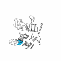 OEM Chevrolet Silverado 2500 HD Seat Cushion Pad Diagram - 12473892