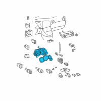 OEM Toyota Matrix Cluster Assembly Diagram - 83800-01030