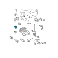 OEM 2003 Toyota Corolla Release Switch Diagram - 84840-01010