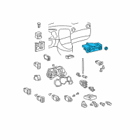 OEM Toyota Matrix Dash Control Unit Diagram - 55900-01131