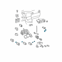 OEM Toyota Matrix Bulb Diagram - 90011-01022