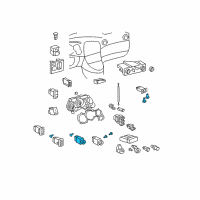 OEM Toyota Matrix Hazard Switch Diagram - 84332-01070