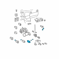 OEM 2008 Toyota Matrix Defroster Switch Diagram - 84790-01040