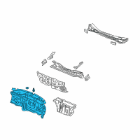 OEM Honda Odyssey Insulator, Dashboard Diagram - 74260-THR-A00