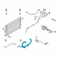 OEM 2015 Lincoln MKZ Lower Hose Diagram - DP5Z-8286-D