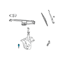 OEM 1999 Cadillac Catera Pump Asm, Rear Window Washer Diagram - 90585761