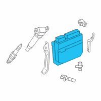 OEM 2020 Lexus ES300h Engine Ecm Electronic Control Module Diagram - 89661-33W70